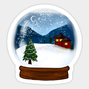 Snow Globe Sticker